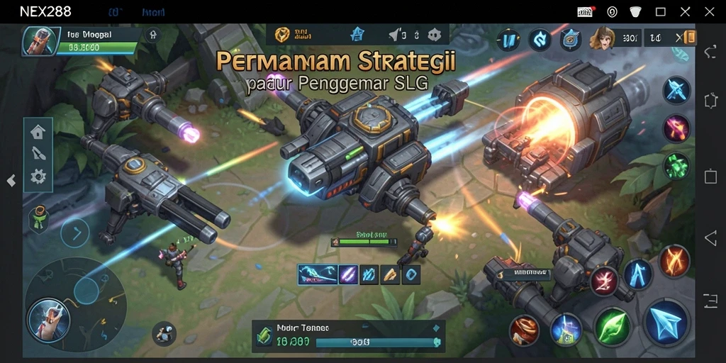 Screencapture gameplay NEX288 yang menampilkan aksi strategi mendebarkan.
