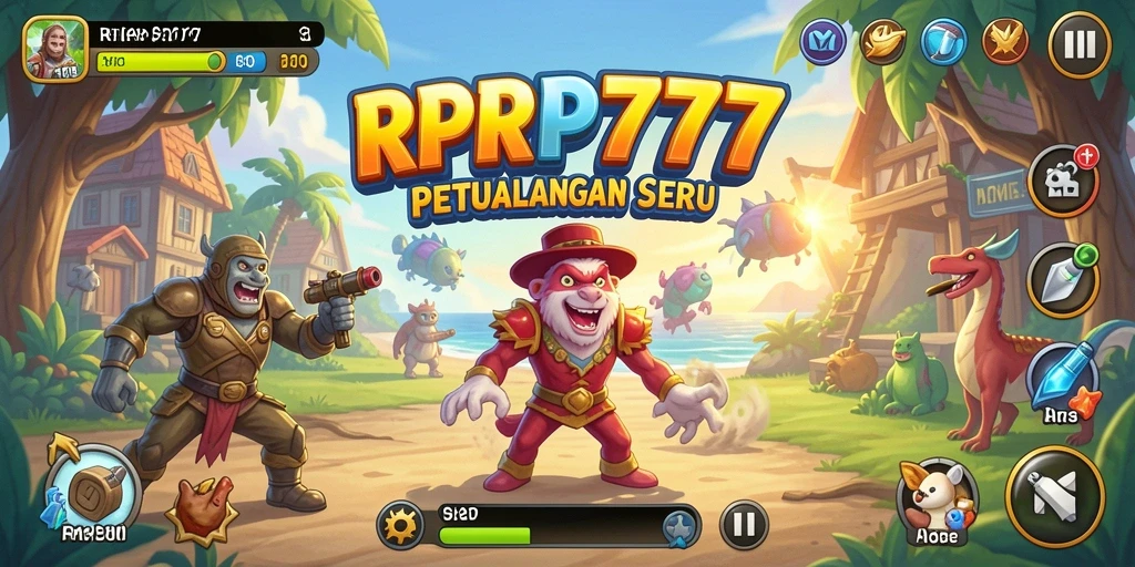Screenshot RPRP777 menampilkan aksi gameplay arcade yang seru.