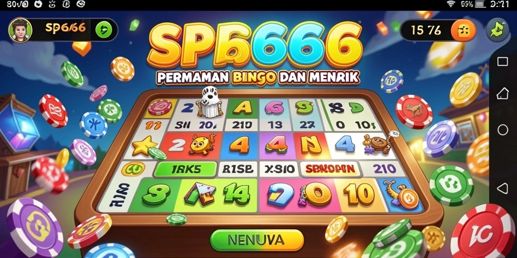 Tampilan gameplay menarik dari SP666 yang menggambarkan keseruan permainan Bingo.