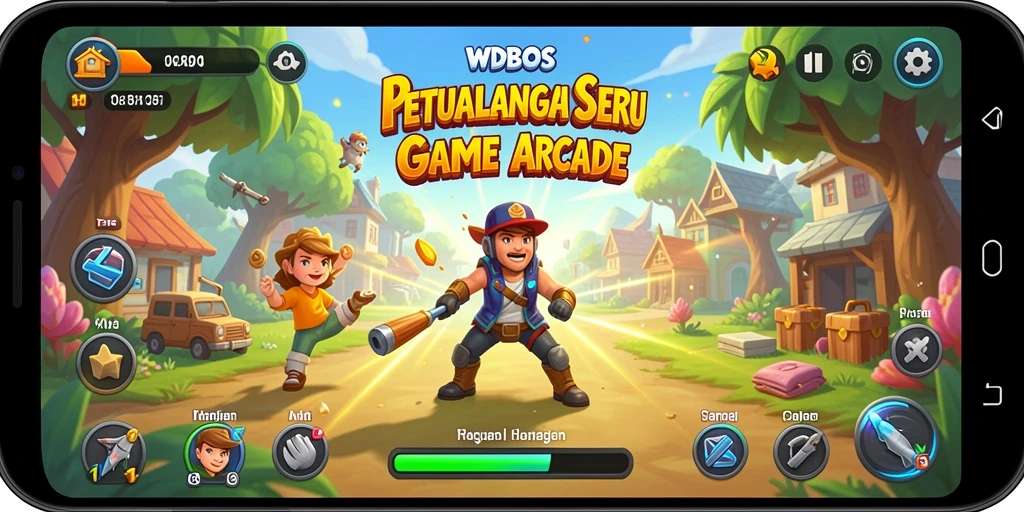Tampilan gameplay seru WDBOS yang menantang dan menghibur.