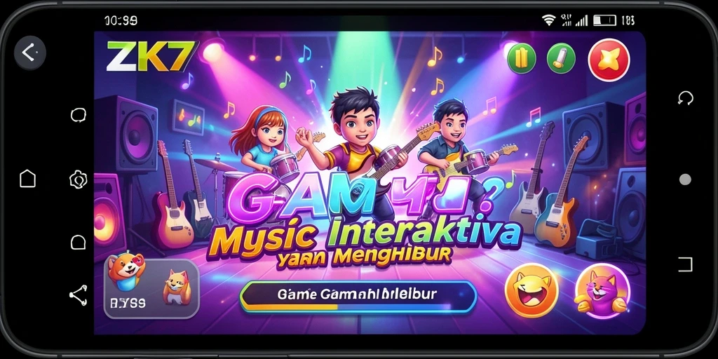 Gameplay ZK7 yang menarik dan interaktif dalam musik.